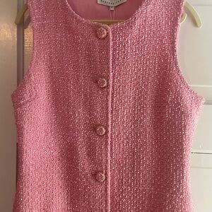 Pink tweed dress